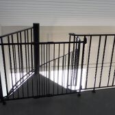 Overloop met traphekje - Flur Obergeschoss mit Treppenschutzgitter 